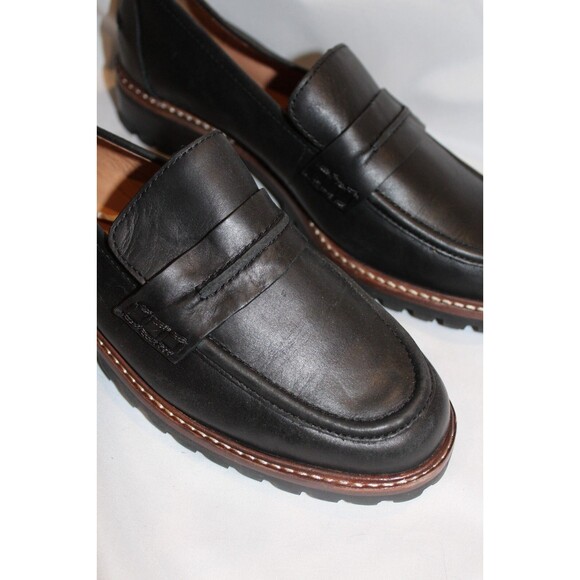Madewell Corinne Lugsole Loafer True Black Women's Size 7 NE526 NEW Preppy - Picture 3 of 8